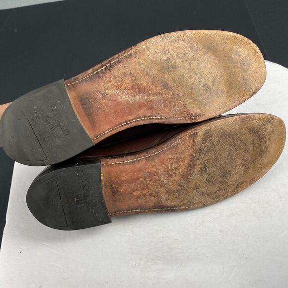 Vintage Russell Men\'s Moccasin Oxford Size 12A,Leather Shoes 6340 main image 13